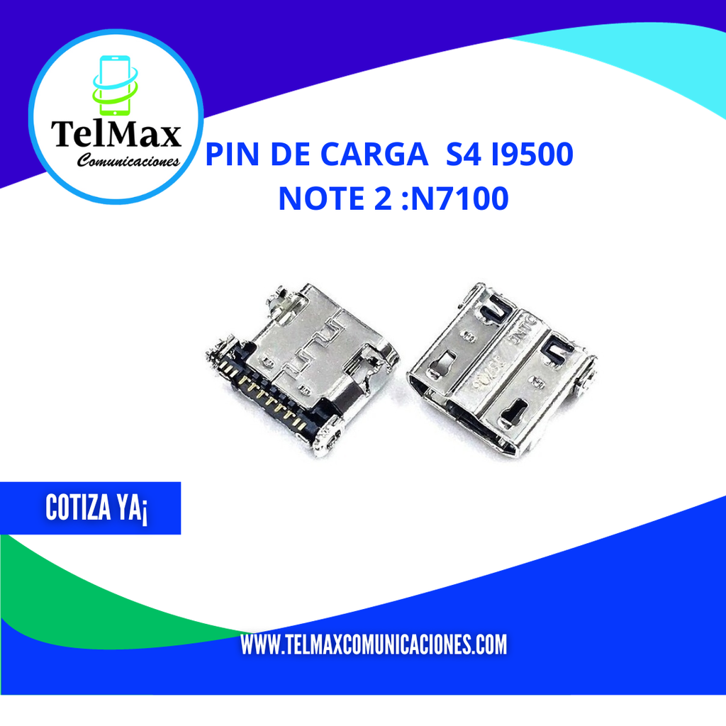 PIN DE CARGA S4 / NOTE 2-N7100