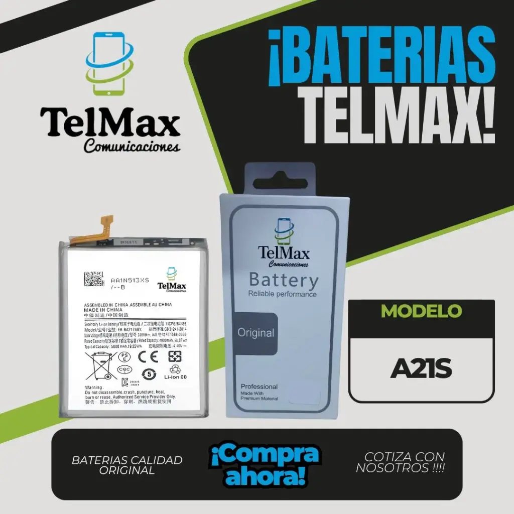 BATERIA PARA SAM A21S/ A02/ A12/ A13