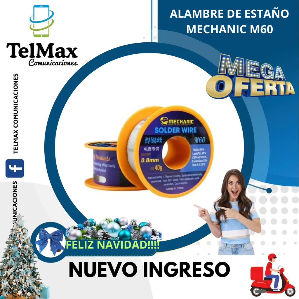ALAMBRE DE ESTAÑO MECHANIC M60