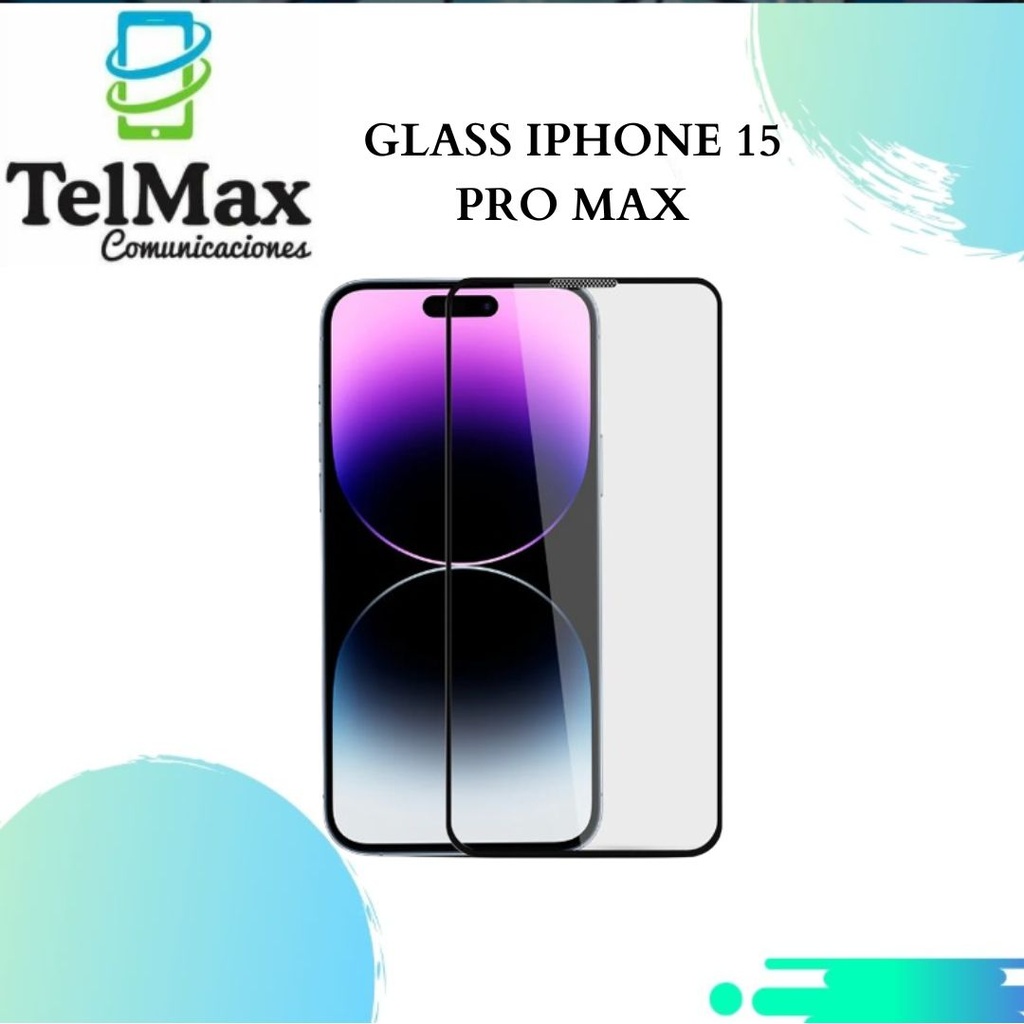 GLASS PARA 15 PRO MAX + BISEL