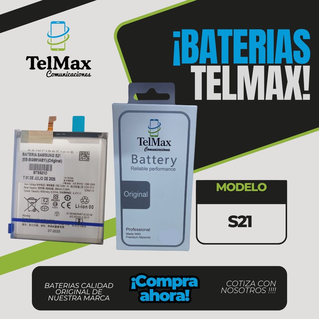BATERIA PARA SAM S21 (EB-BG991ABY)