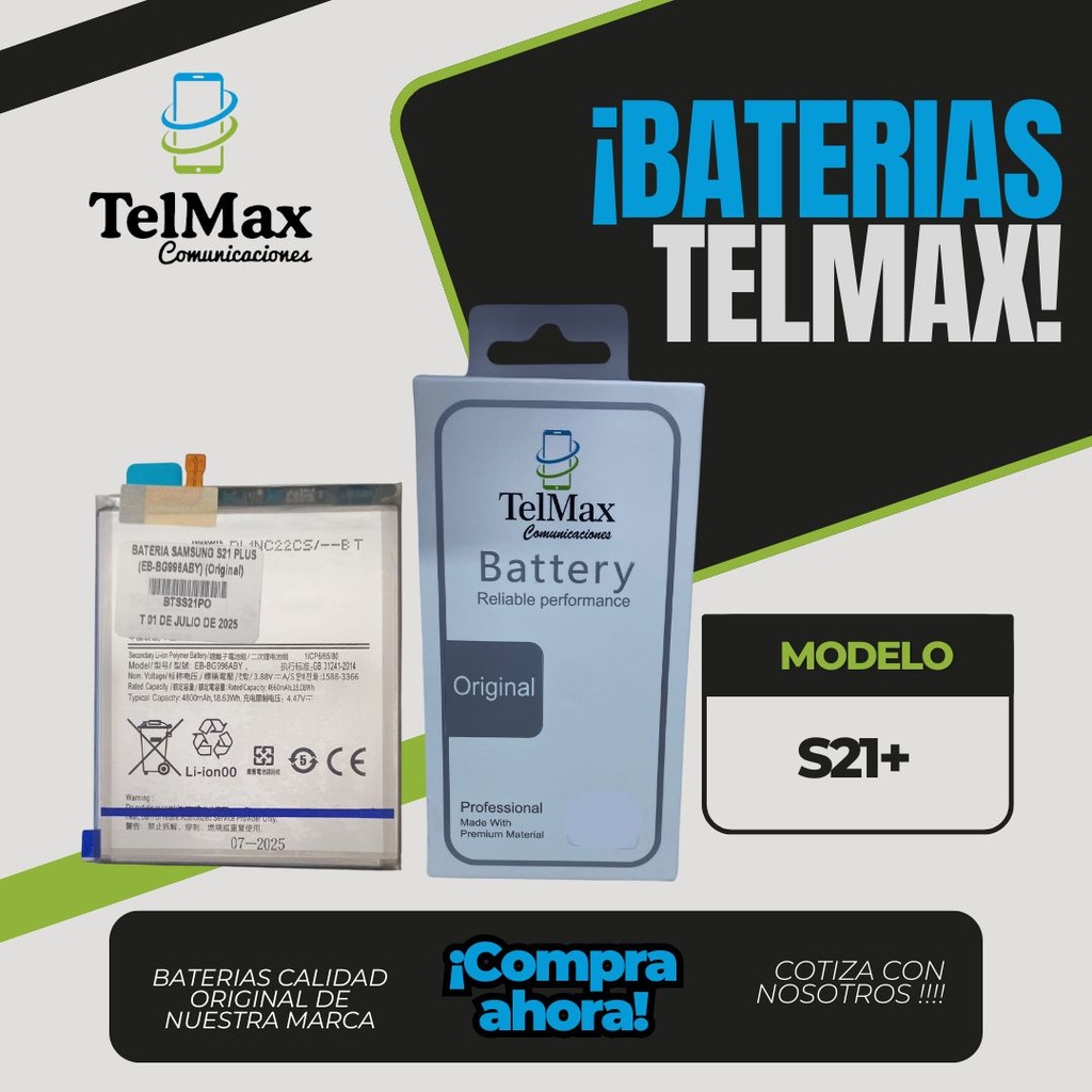 BATERIA PARA SAM S21 PLUS (EB-BG996ABY)