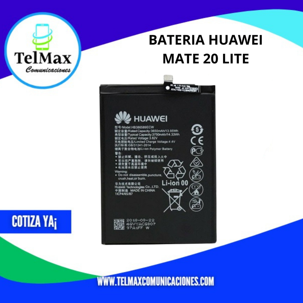BATERIA HUAWEI MATE 20 LITE/ NOVA 5T/ P10 PLUS