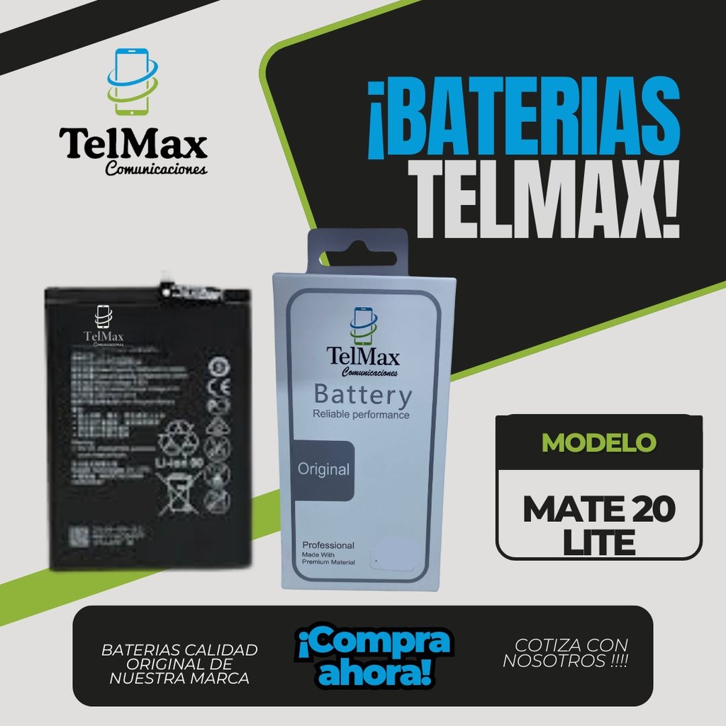 BATERIA PARA MATE 20 LITE/ NOVA 5T/ P10 PLUS (HB386589ECW)