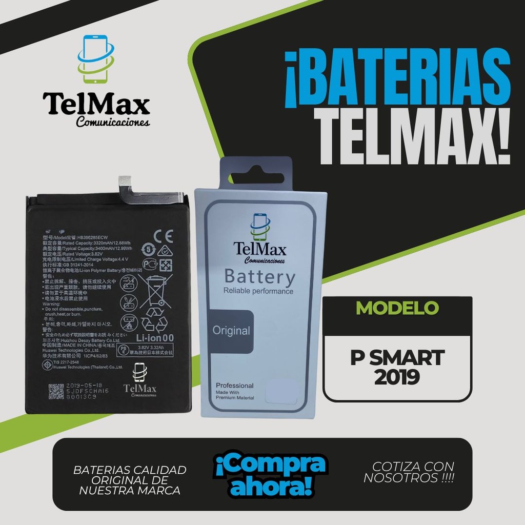 BATERIA PARA P SMART 2019/ P20 (HB396285ECW)