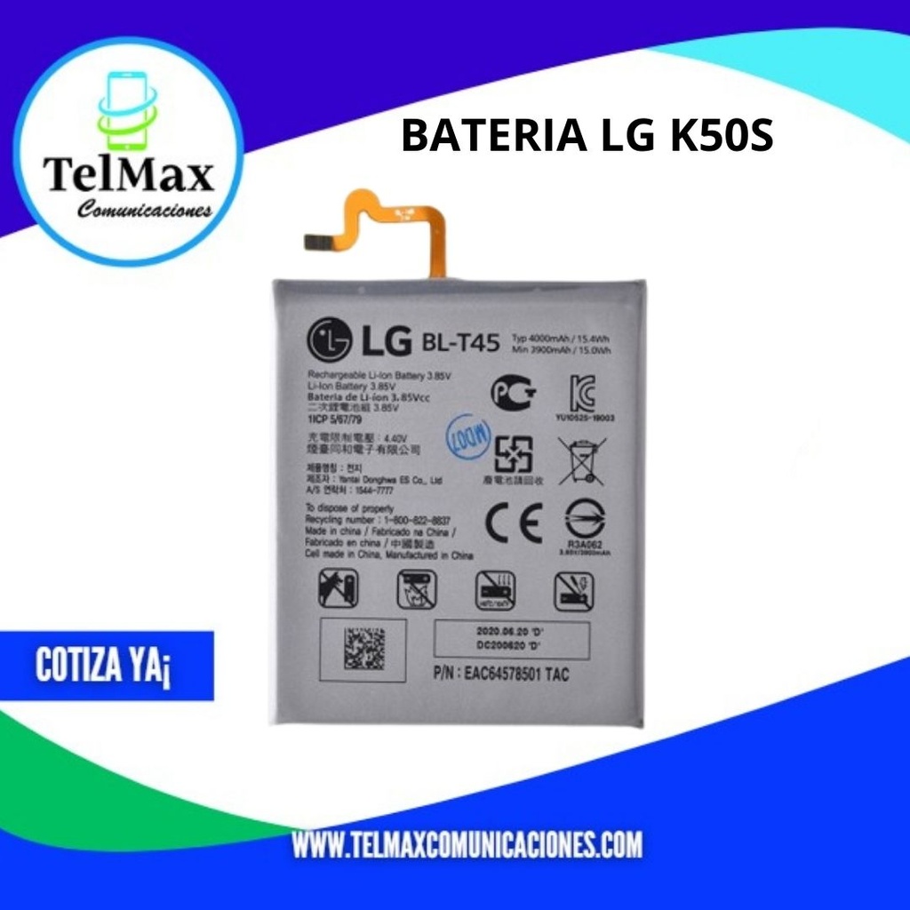 BATERIA LG K50S/ K51