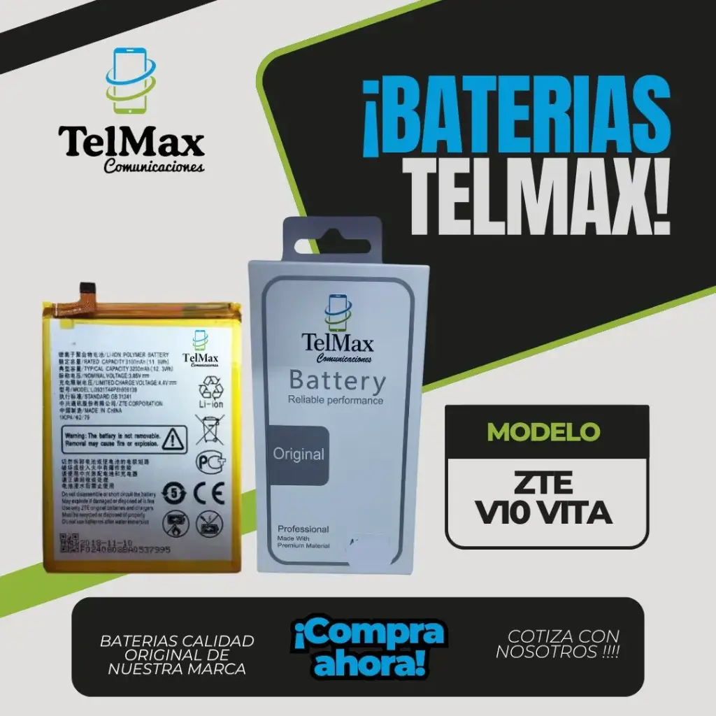 BATERIA PARA ZTE V10 VITA/ V9/ A5 2020/ A7 2019