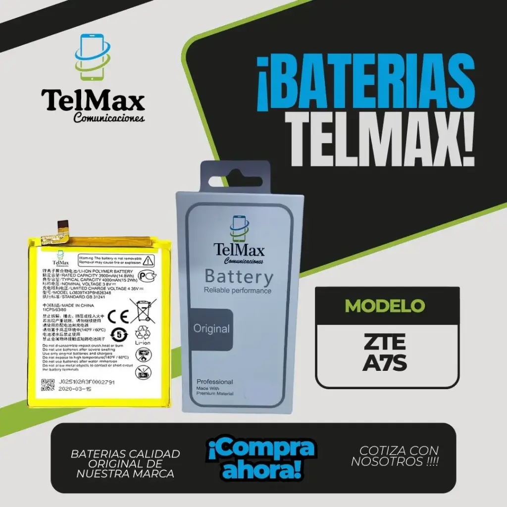 BATERIA PARA ZTE A7S (Li3839t43P8h826348)