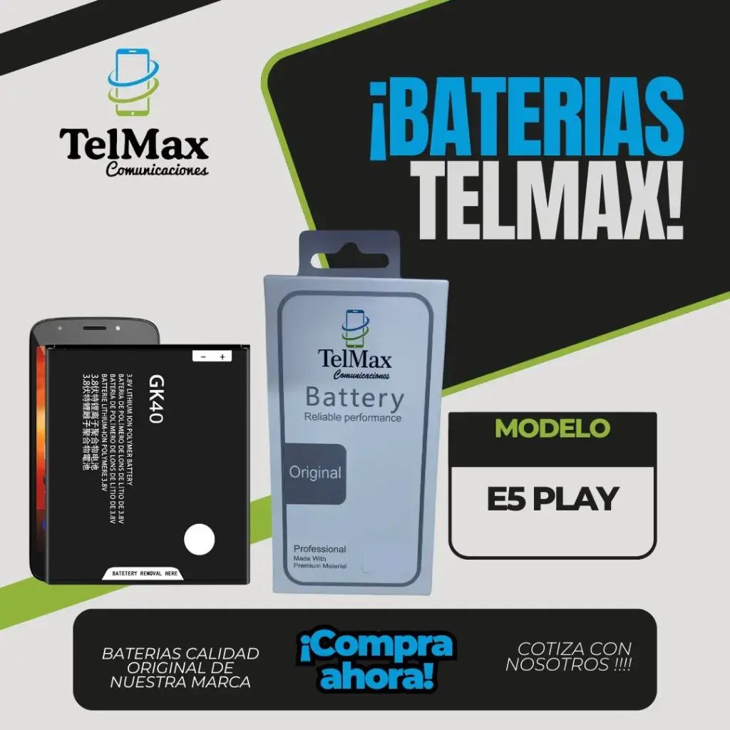 BATERIA PARA MOTO E5 PLAY