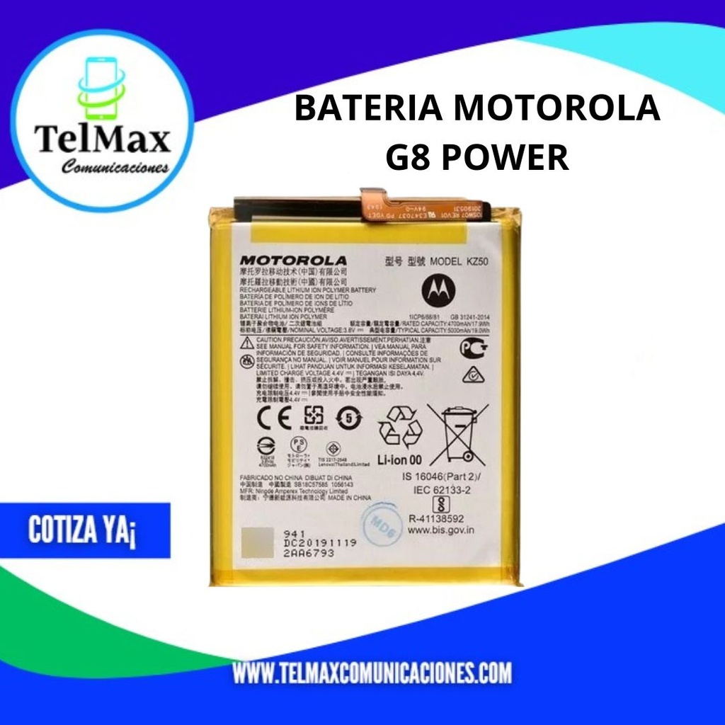 BATERIA MOTO G8 POWER