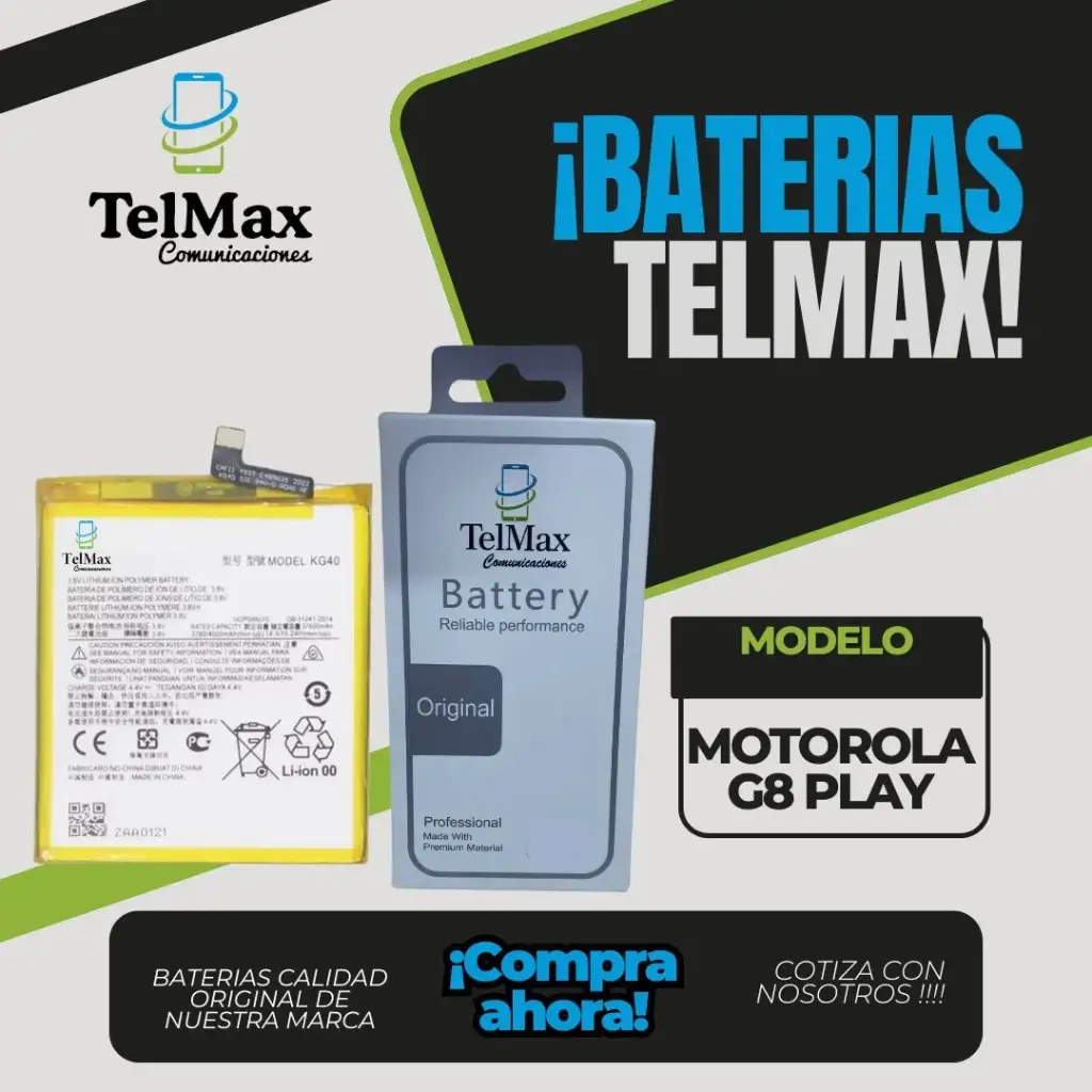 BATERIA PARA MOTO G8 PLAY/ ONE MACRO (KG40)