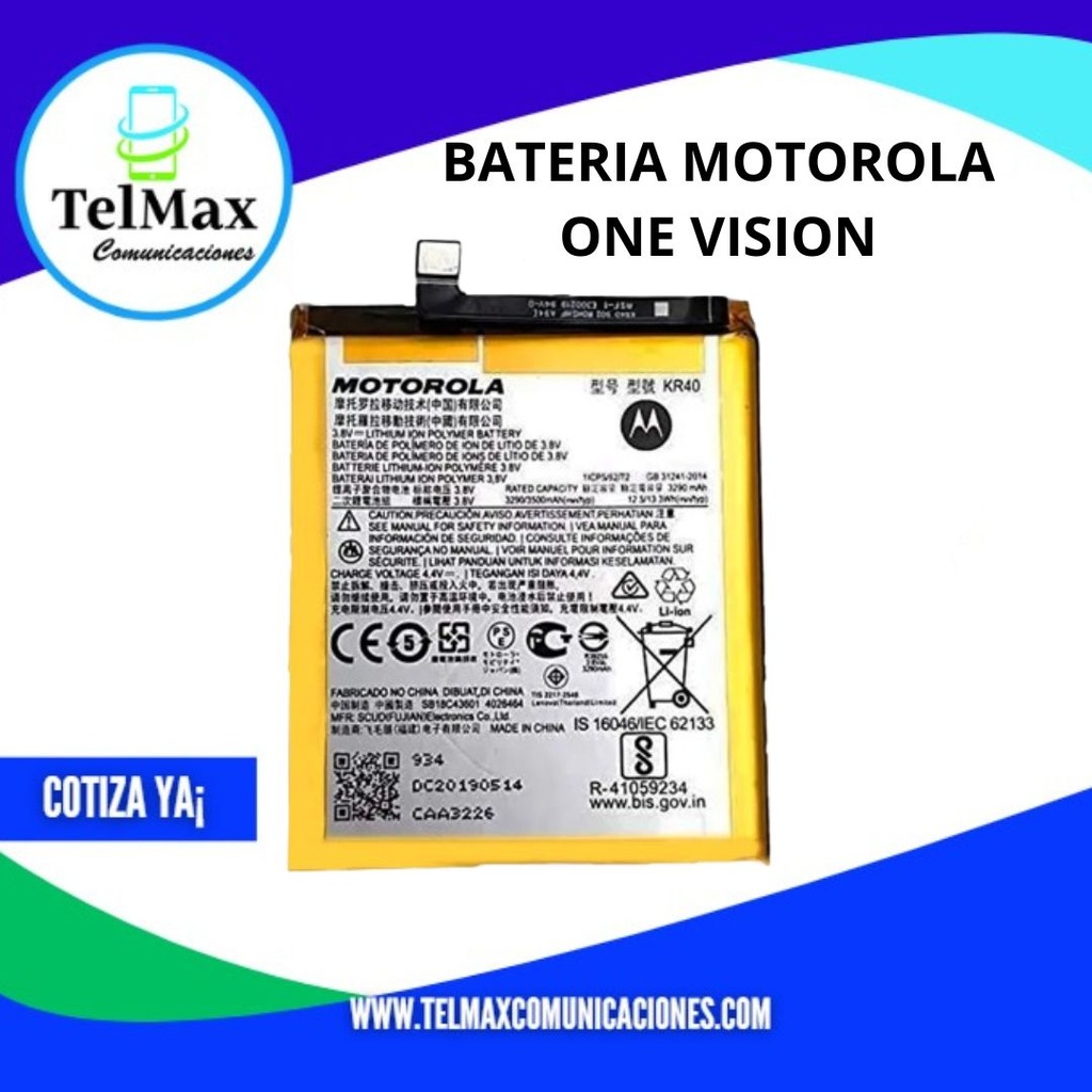 BATERIA MOTO ONE VISION/ ONE ACTION
