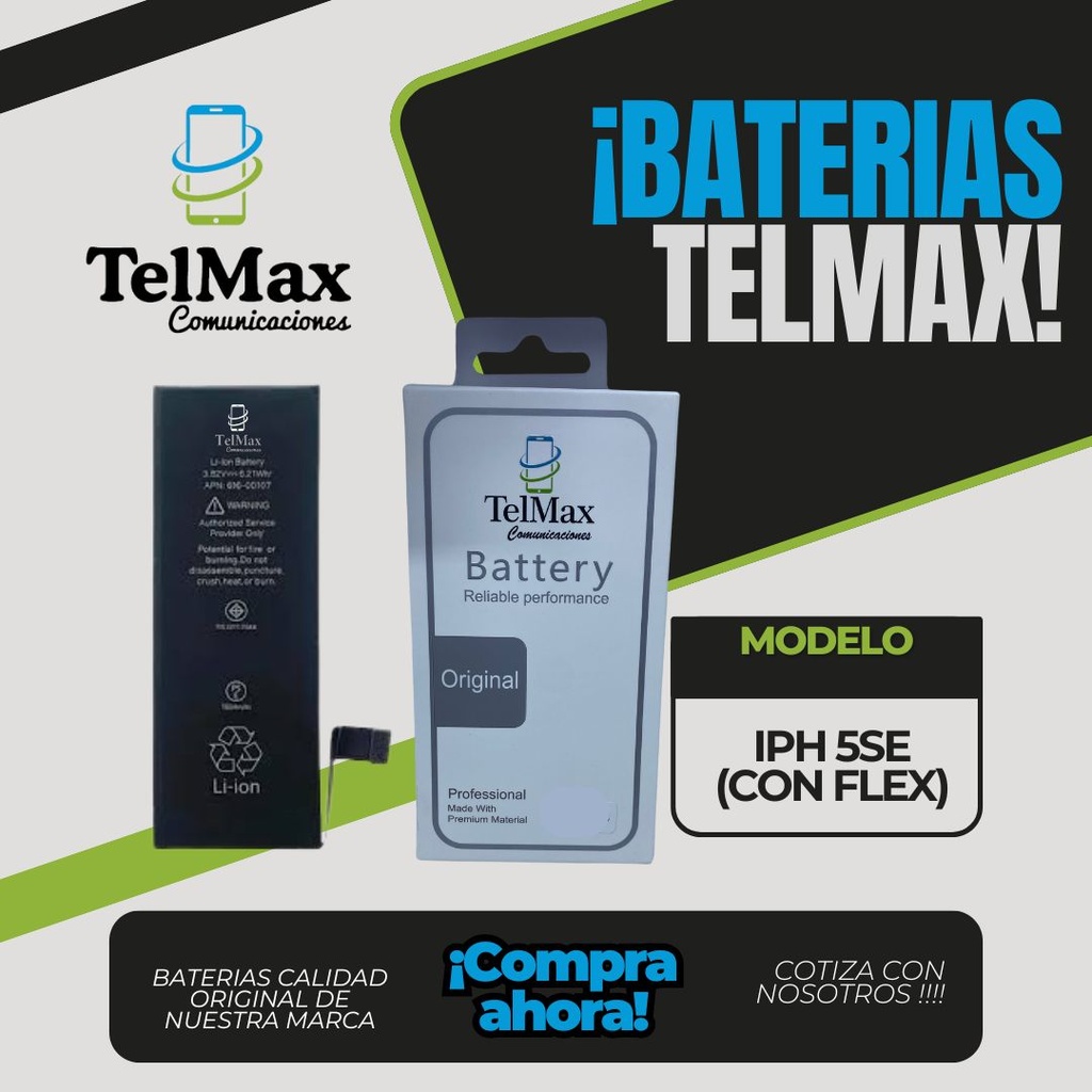 BATERIA PARA 5SE (CON FLEX)