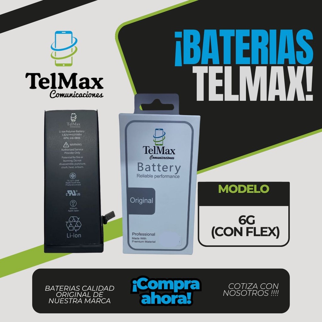 BATERIA PARA 6G (CON FLEX)