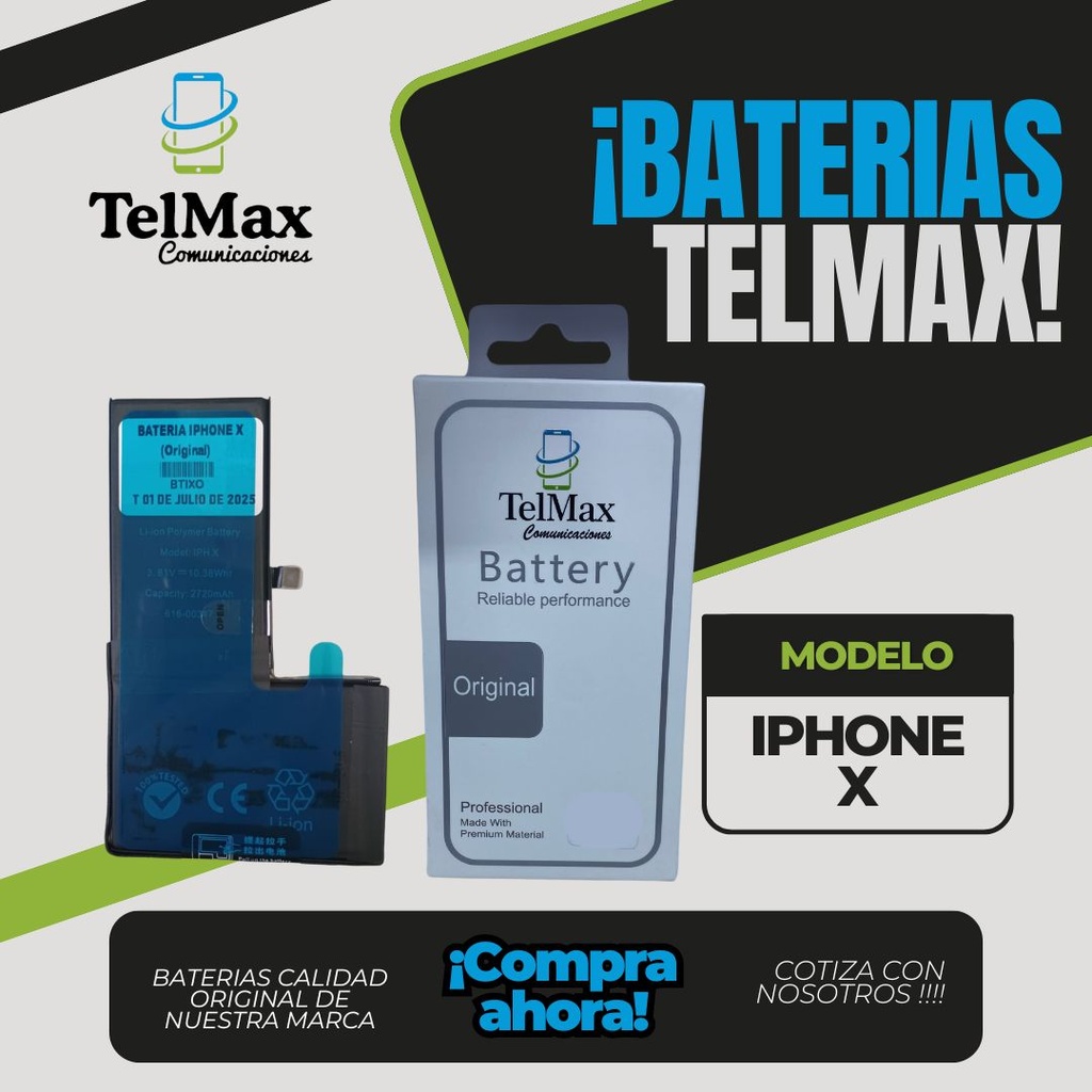 BATERIA PARA X (CON FLEX)