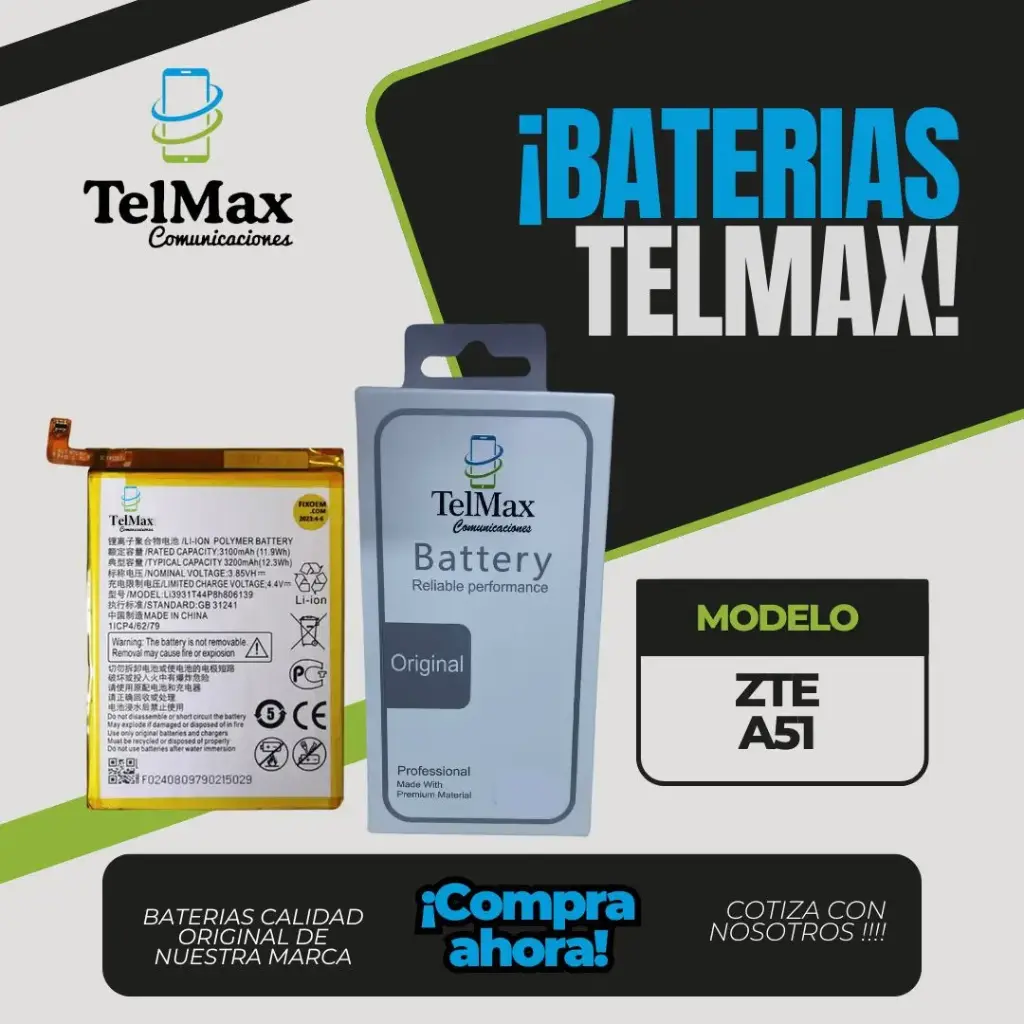 BATERIA PARA ZTE A51