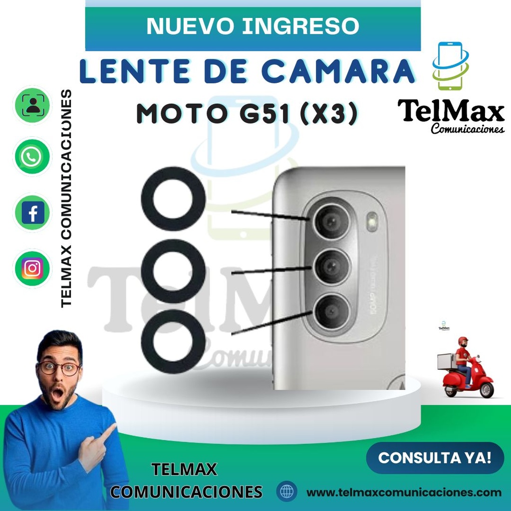 LENTE PARA MOTO G51