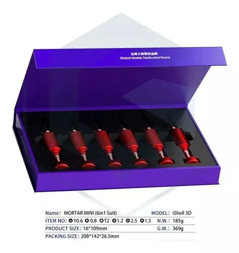 KIT DESARMADOR 6 PIEZAS 3D ALTA GAMA MECHANIC ISHELL MAX