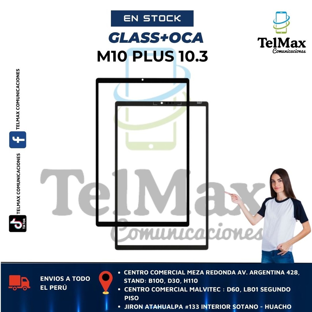 GLASS + OCA PARA TABLET LENOVO M10 PLUS 10.3