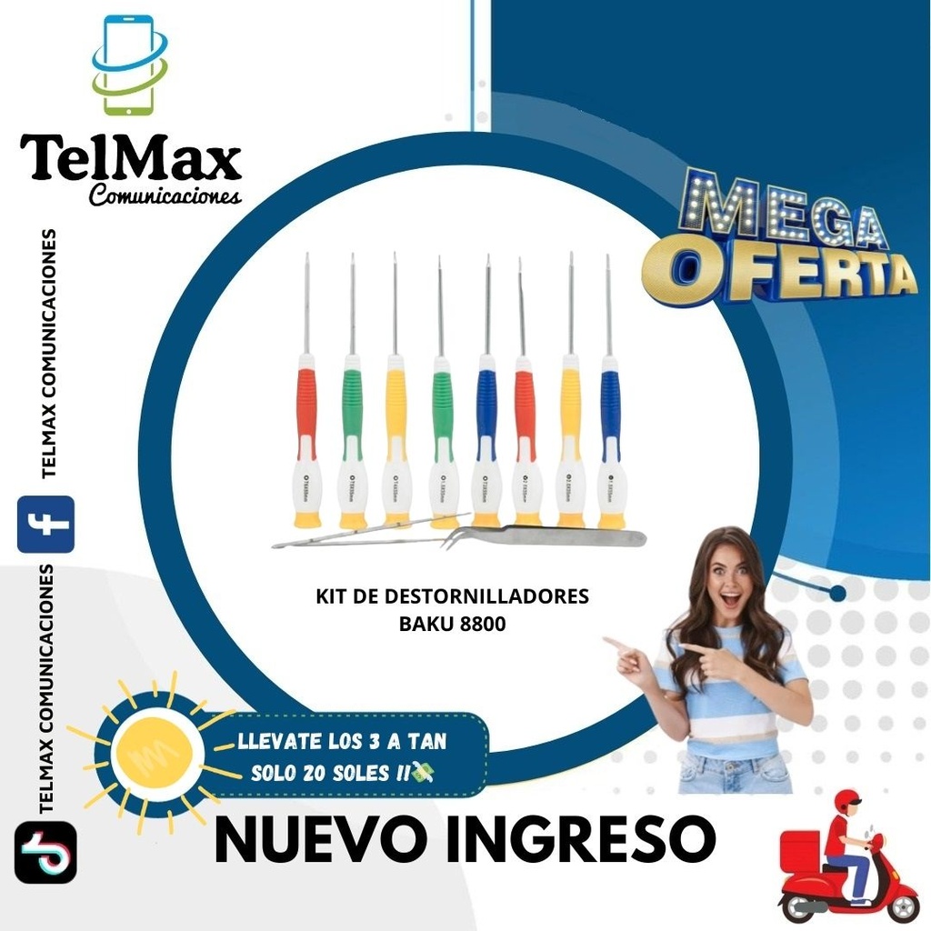DESTORNILLADORES BAKU 8800