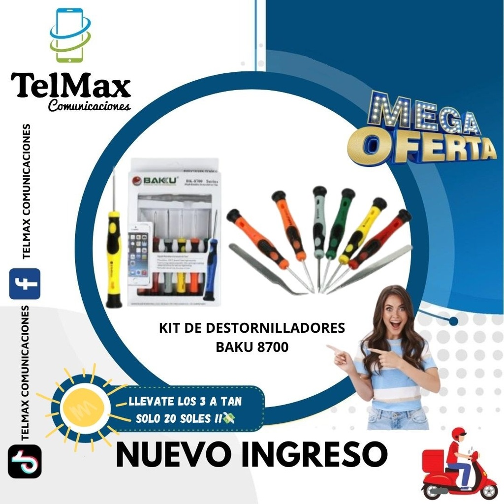 DESTORNILLADORES BAKU 8700