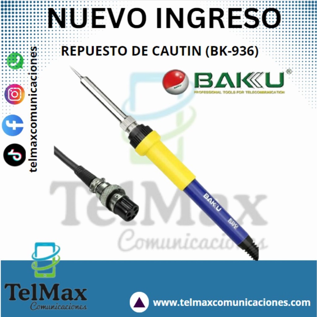 REPUESTO DE CAUTIN BAKU (BK-936)(Hembra)