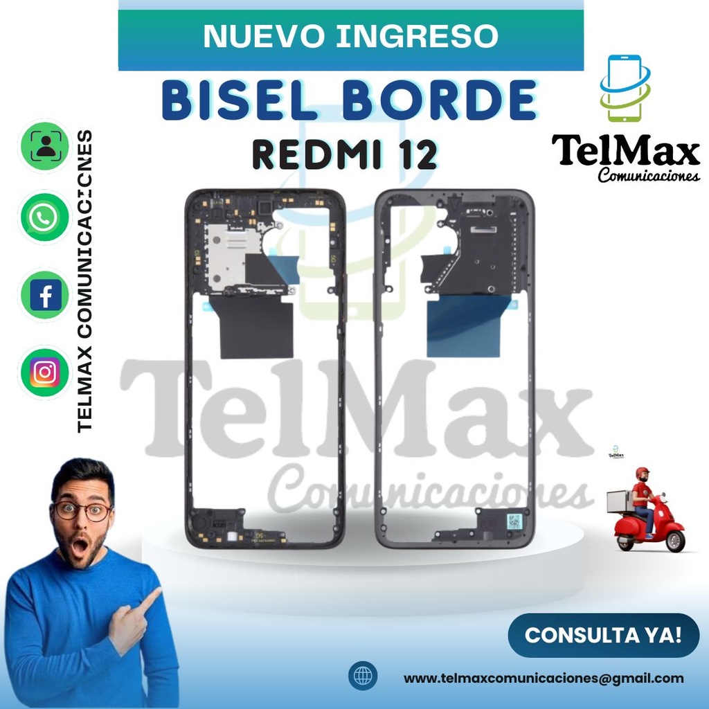 BISEL BORDE PARA XIA REDMI 12
