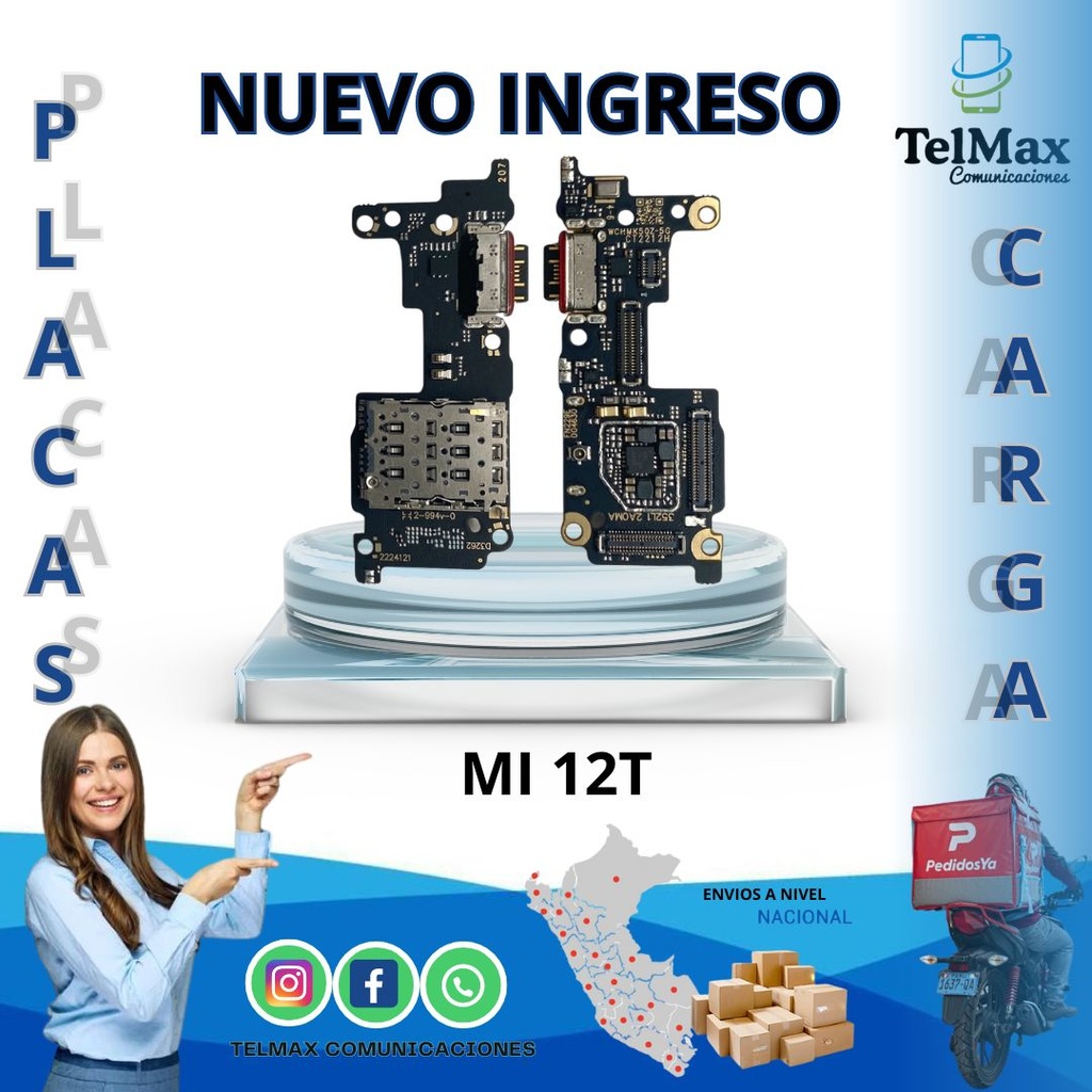 PLACA DE CARGA XIAOMI MI 12T