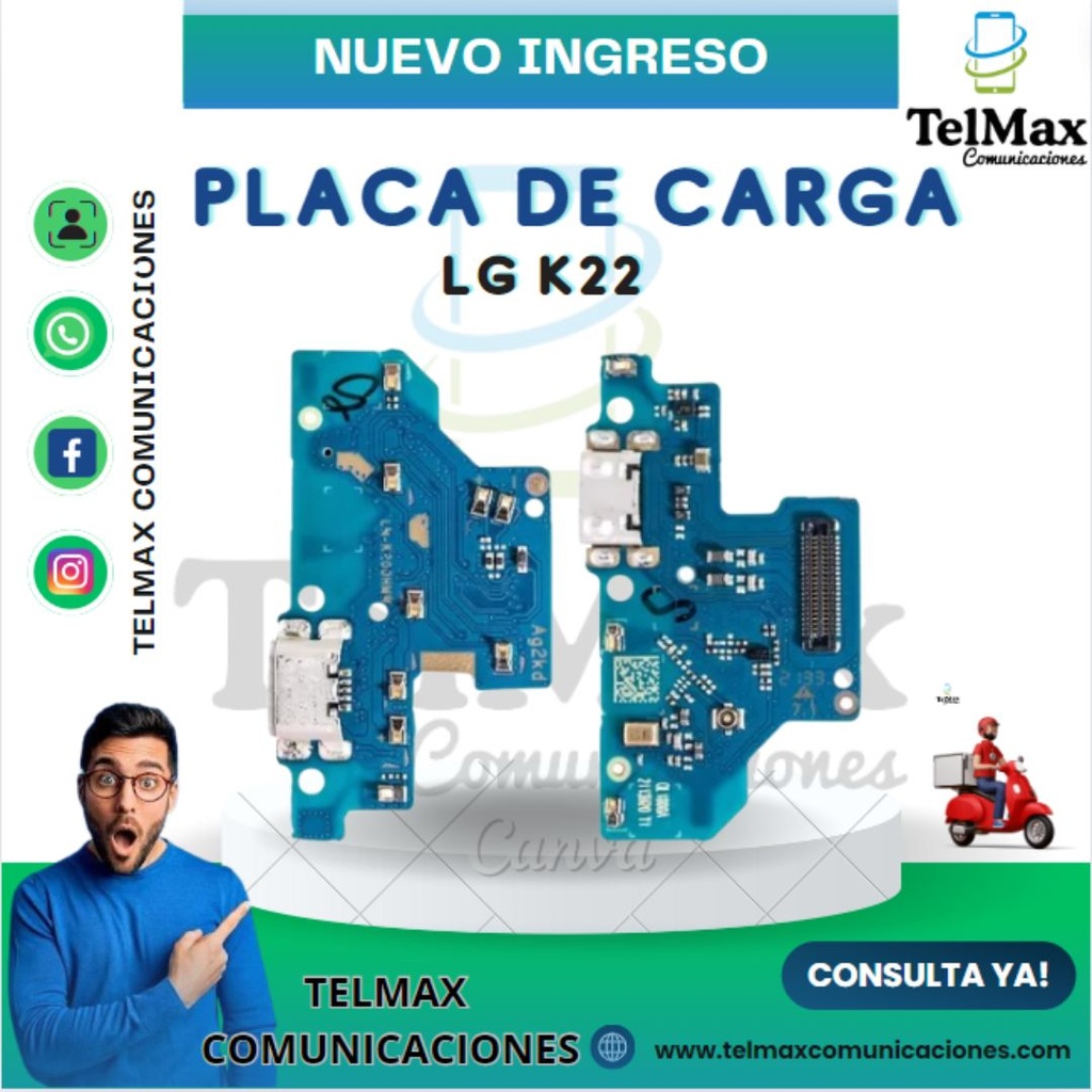PLACA DE CARGA LG K22