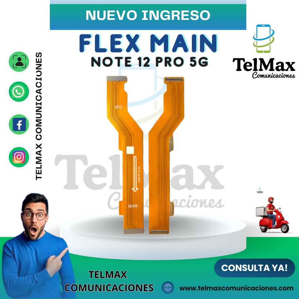 FLEX MAIN PARA XIA NOTE 12 PRO 5G