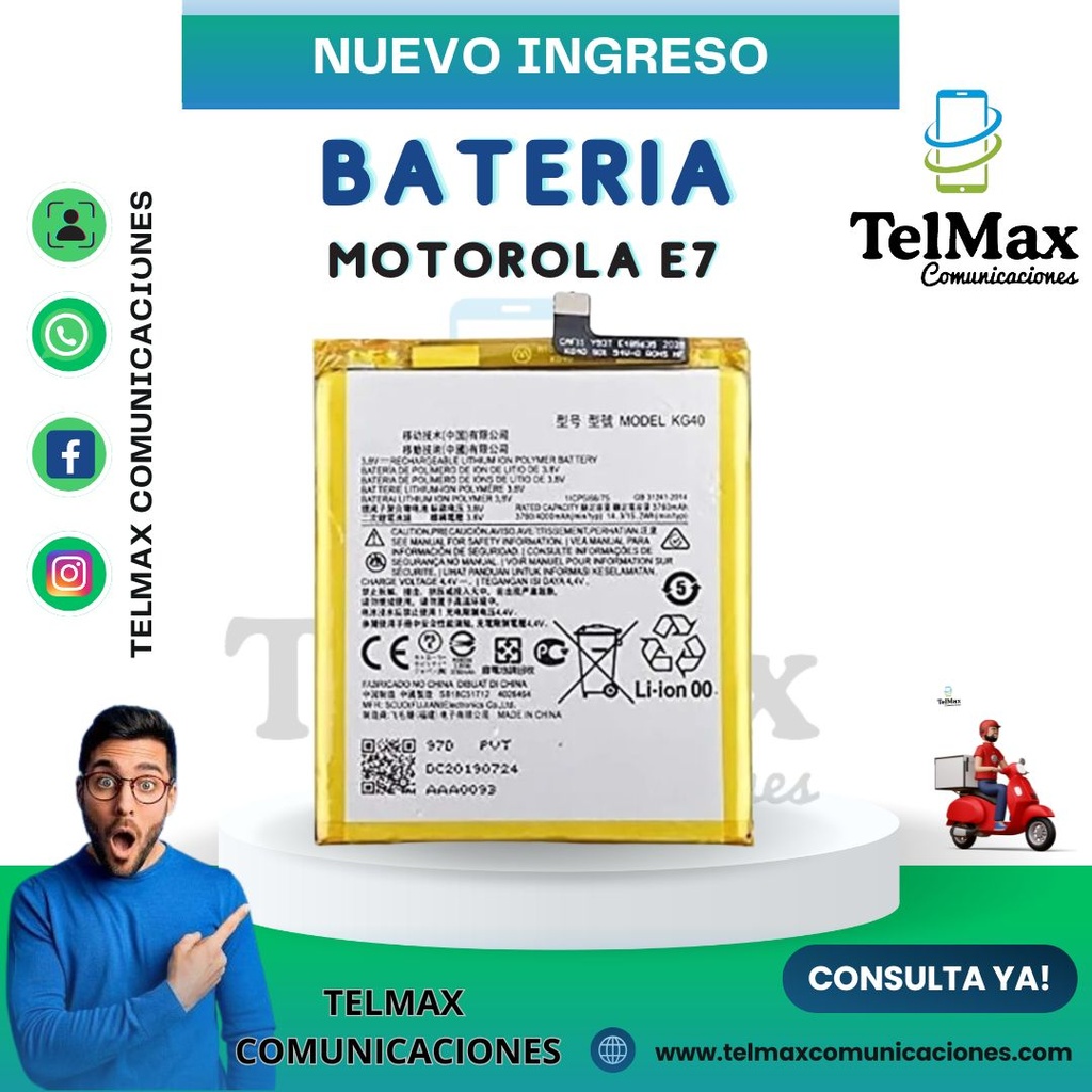 BATERIA MOTOROLA E7 (LC40)