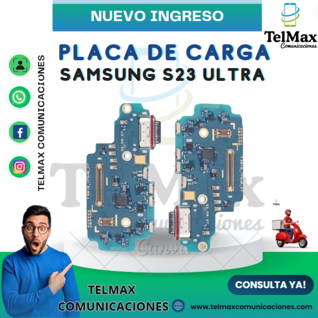 PLACA DE CARGA PARA SAM S23 ULTRA