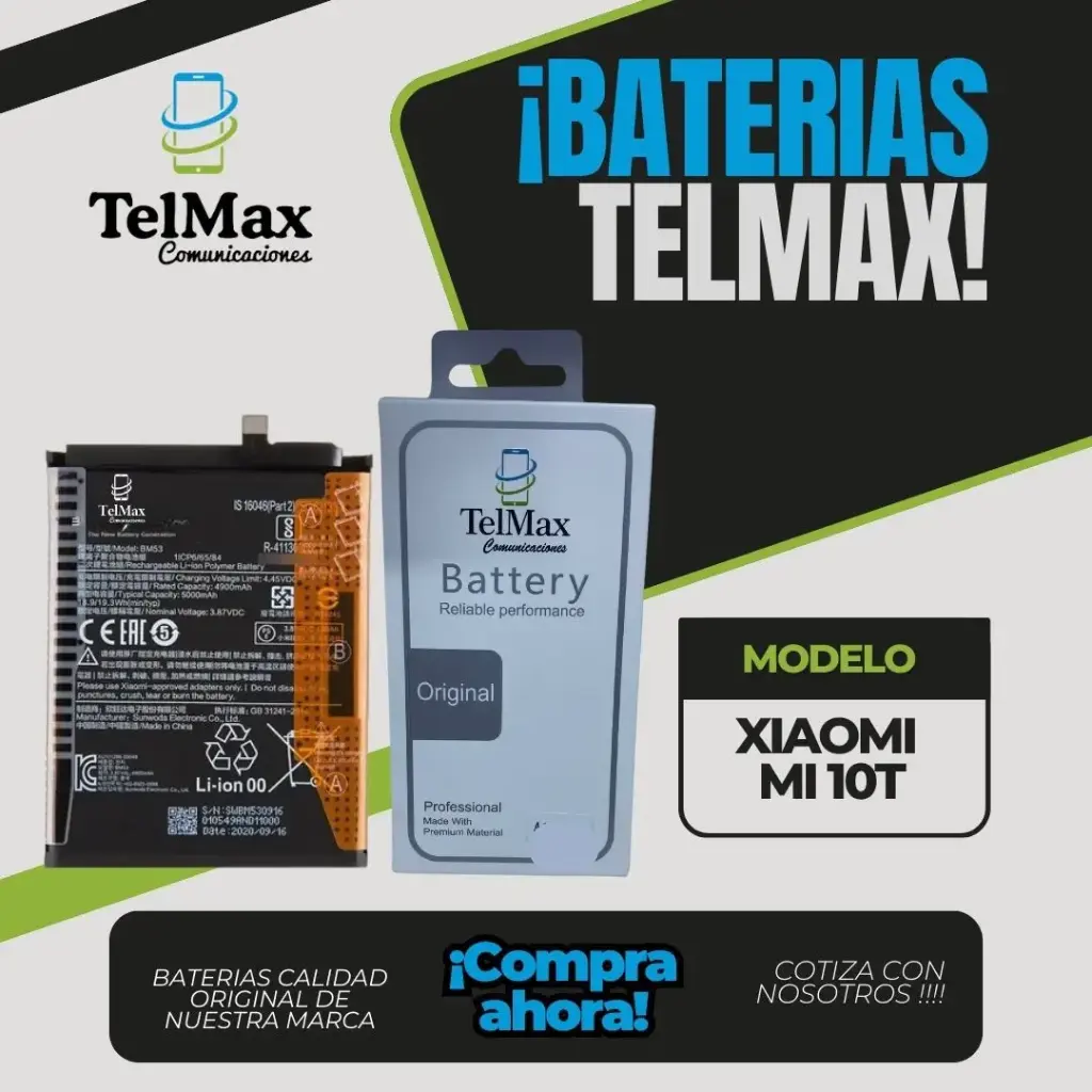 BATERIA PARA XIA MI 10T/ MI 10T PRO (BM53)