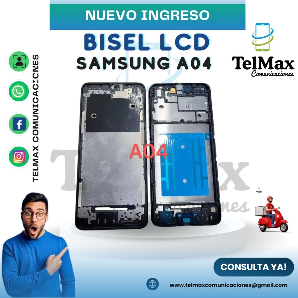 BISEL LCD PARA SAM A04