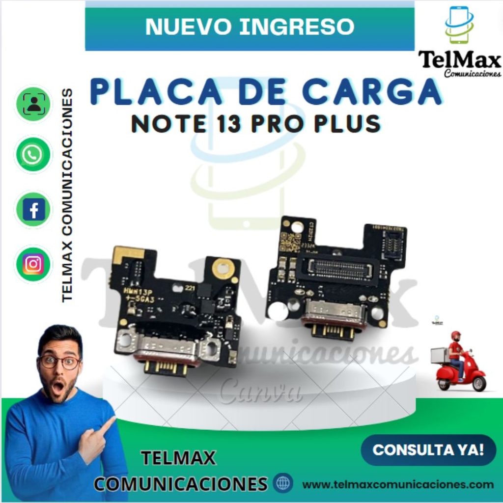 PLACA DE CARGA PARA XIA NOTE 13 PRO PLUS
