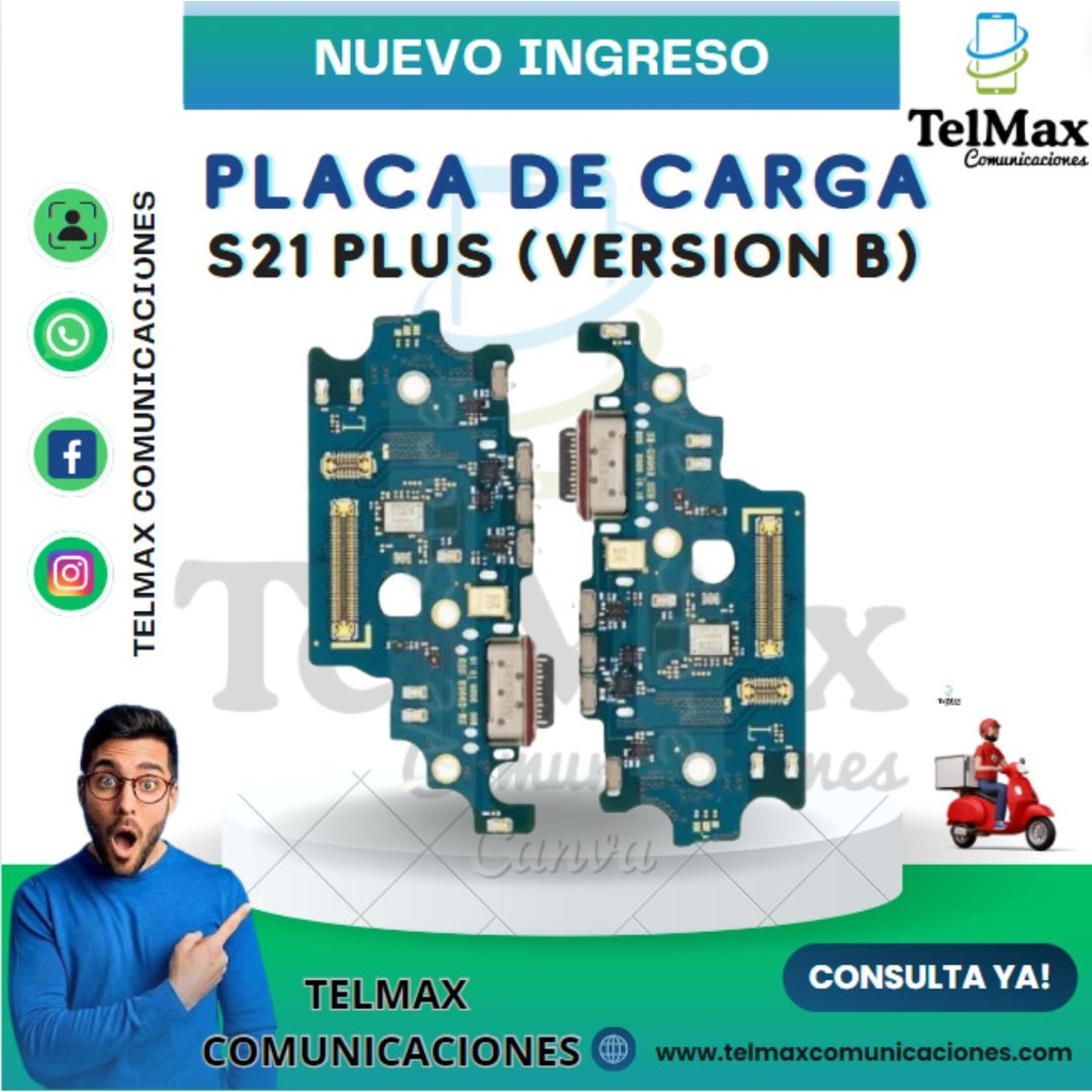 PLACA DE CARGA PARA SAM S21 PLUS (VERSION B)