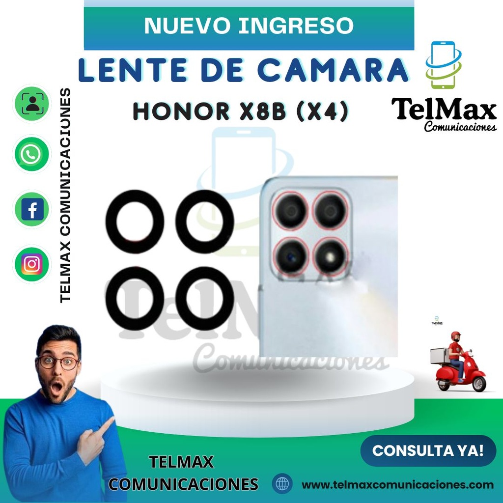 LENTE HONOR X8B (JUEGO DE 4)