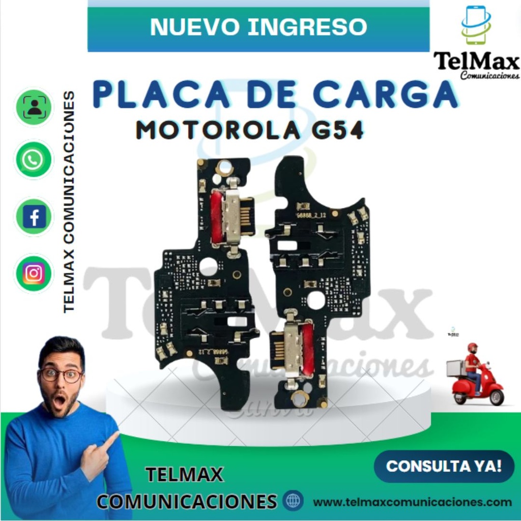 PLACA DE CARGA PARA MOTO G54