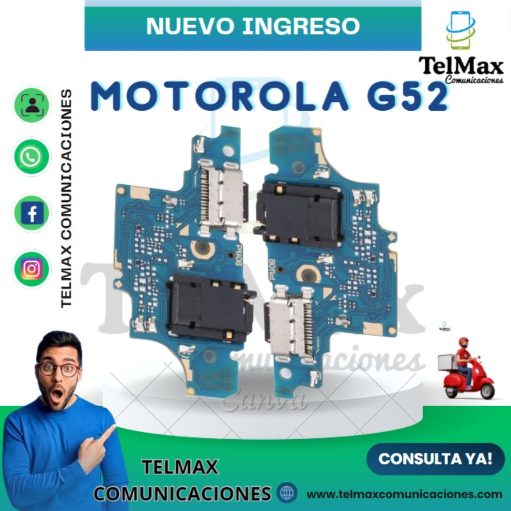 PLACA DE CARGA PARA MOTO G52