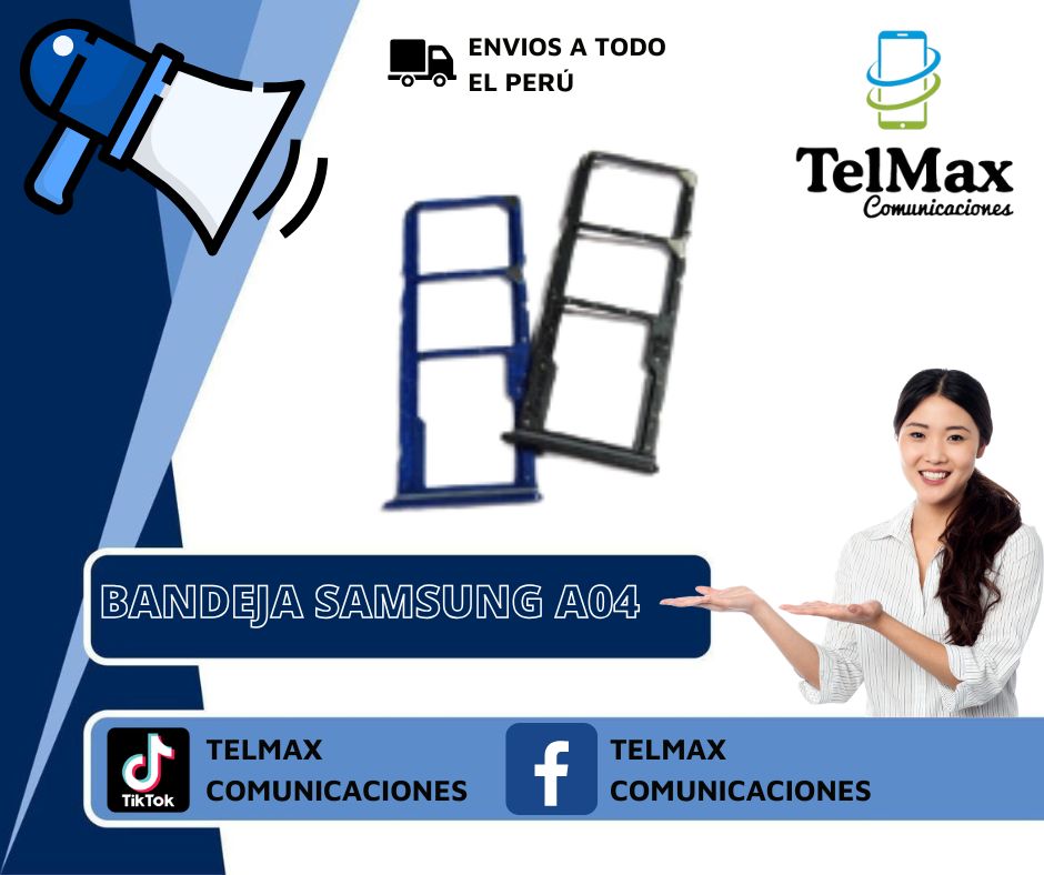 BANDEJA PARA SAM A04/ A04 NEO (Negro)