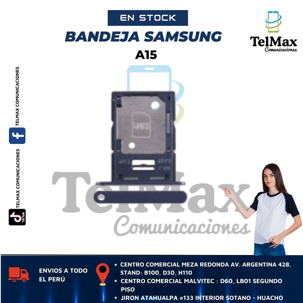 BANDEJA SAMSUNG A15 (Negro)
