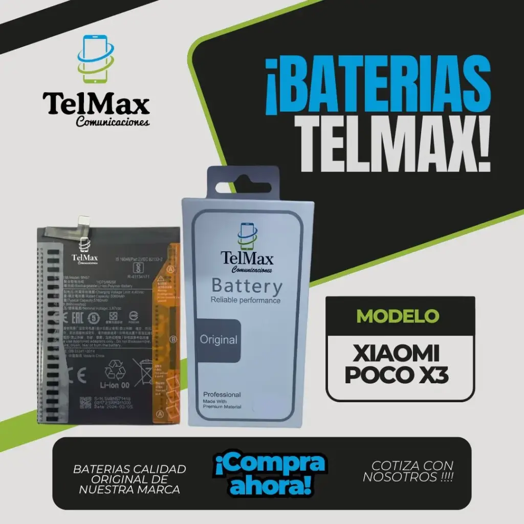 BATERIA PARA XIA POCO X3/ X3 NFC/ X3 PRO (BN57)