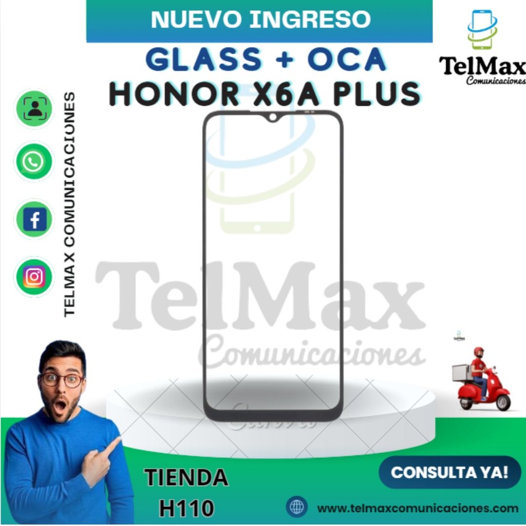 GLASS PARA HONOR X6A PLUS