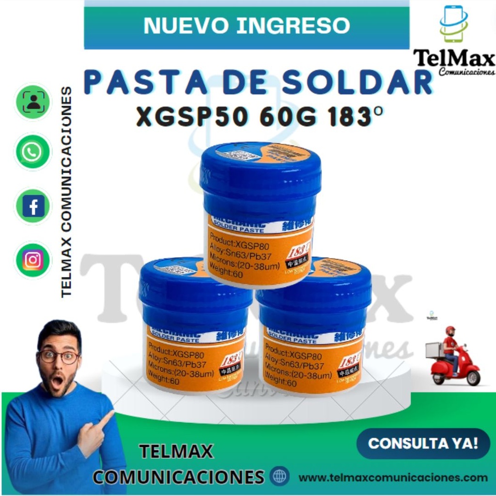 PASTA DE SOLDAR MECHANIC XGSP80 60G 183º