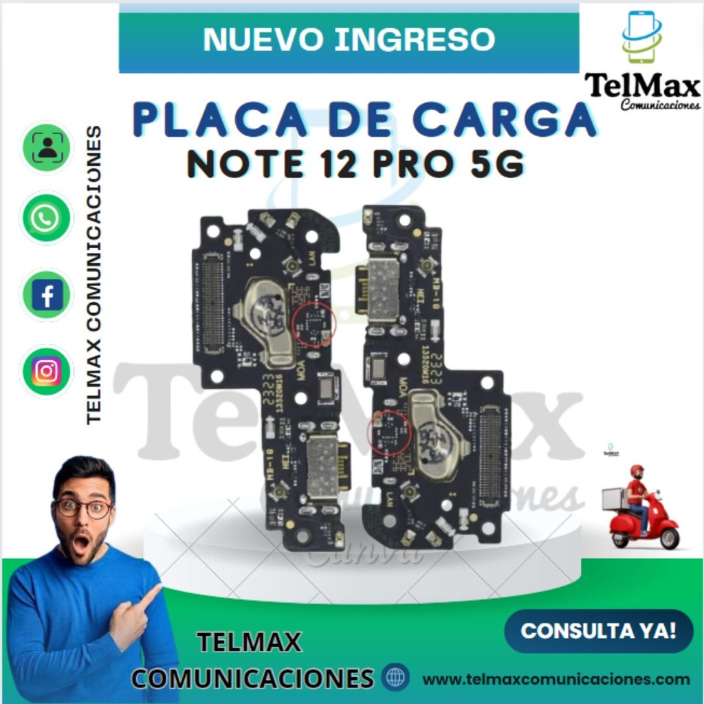 PLACA DE CARGA PARA XIA NOTE 12 PRO 5G