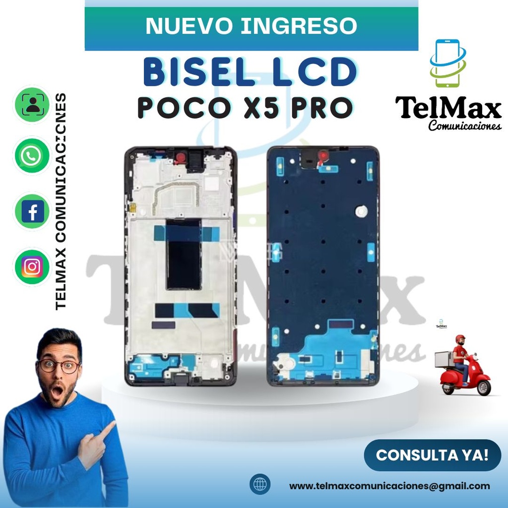 BISEL LCD PARA XIA NOTE 12 PRO 5G/ POCO X5 PRO