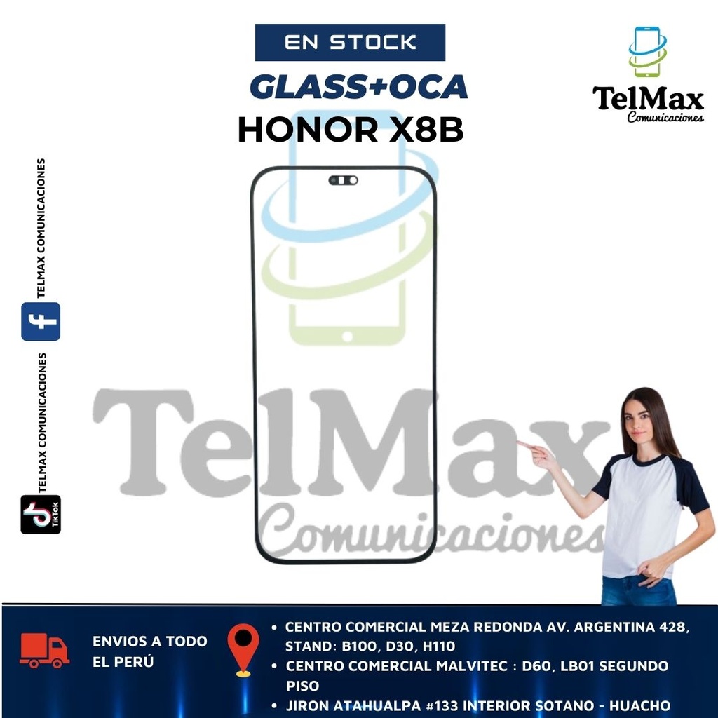 GLASS PARA HONOR X8B/ HONOR 200 LITE