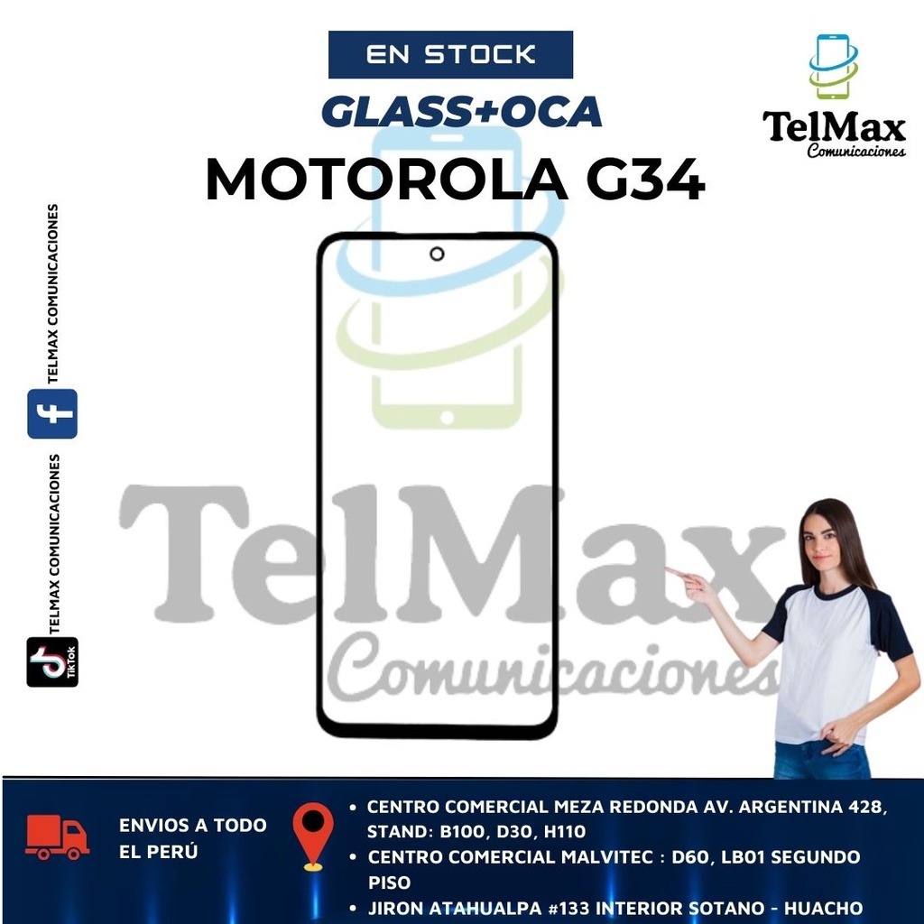 GLASS PARA MOTO G34