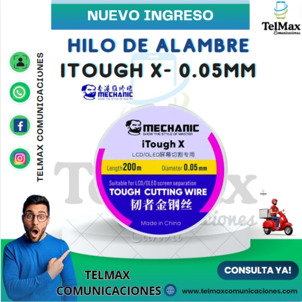 HILO DE ALAMBRE MECHANIC ITOUGH X- 0.05MM