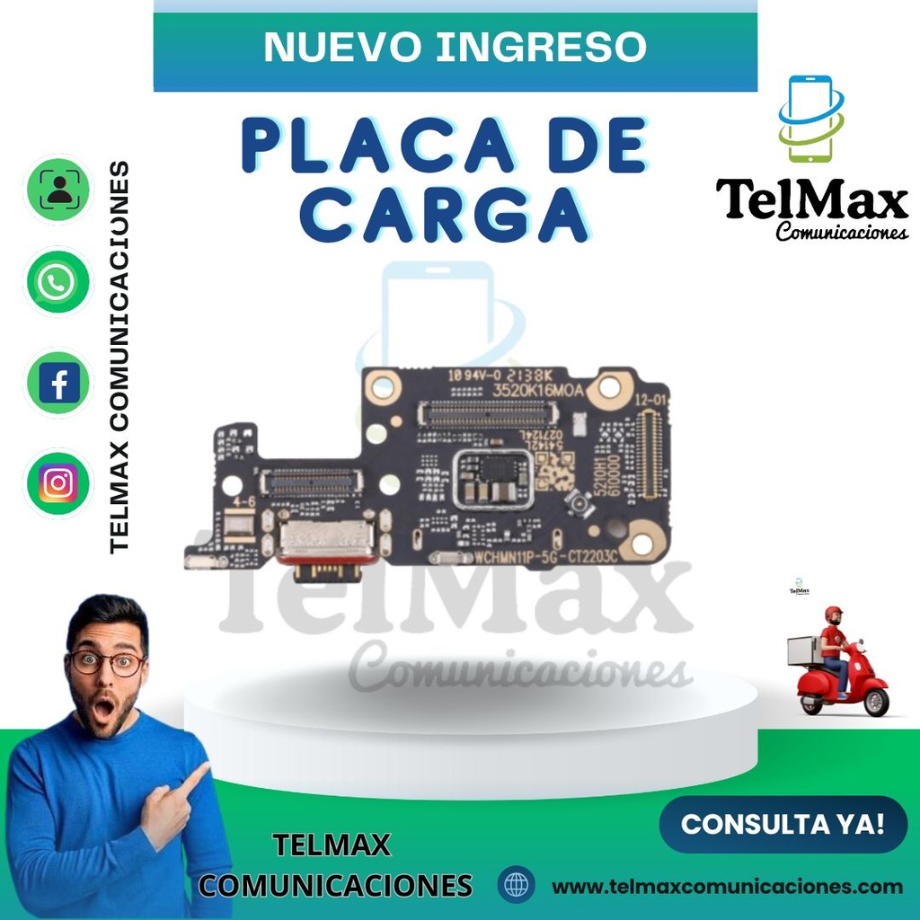 PLACA DE CARGA PARA XIA NOTE 11 PRO PLUS